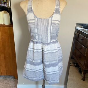 Lou & Grey Navy and White Striped Dress